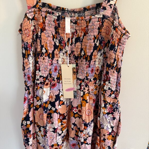 Orange and Pink Floral Dress - NWT - Picture 4 of 5